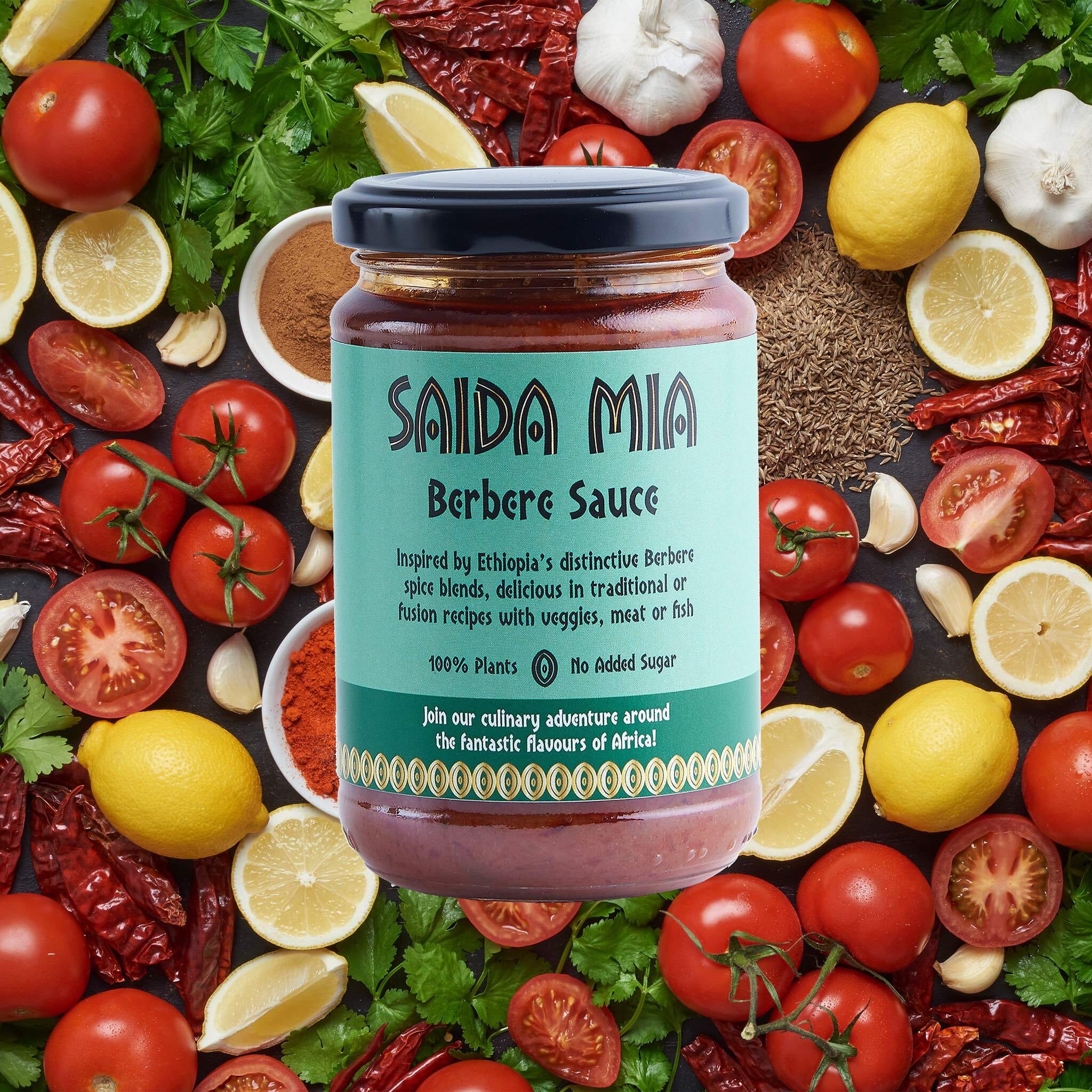 Saida Mia African Products Berbere Sauce Pack Ingredients Image